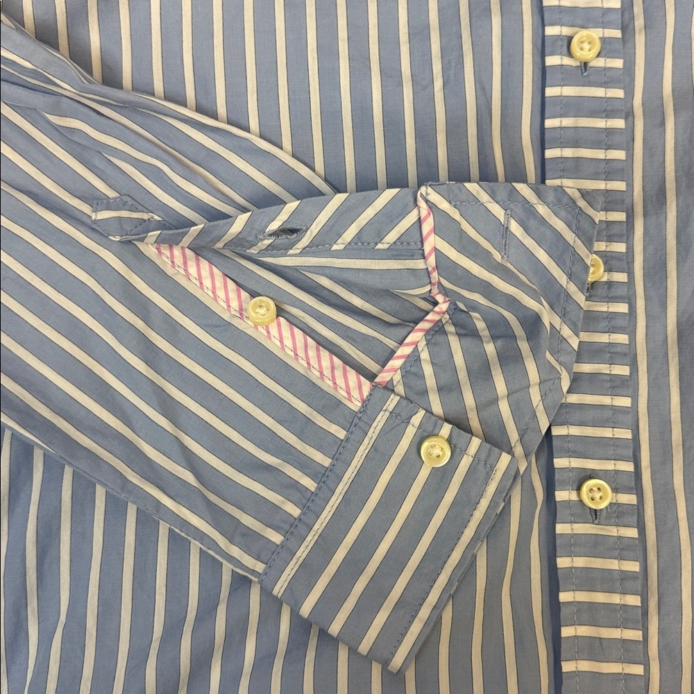 GAP Light Blue Ruffle Collar Shirt - Picture 5 of 7